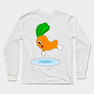 Carrot Swimming Water jumping Long Sleeve T-Shirt